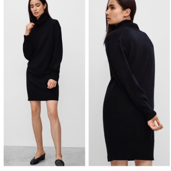 Athleta Dresses & Skirts - ATHLETA 100% Merino Wool Cowl Neck Sweater Dress - MEDIUM